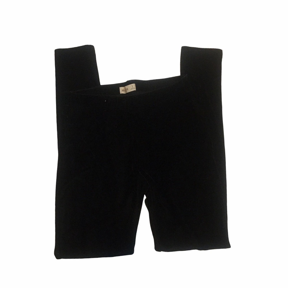 Hollister black velvet pants